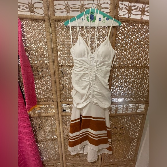 Veronica Beard Fitz High Low Cotton Dress - Picture 4 of 6